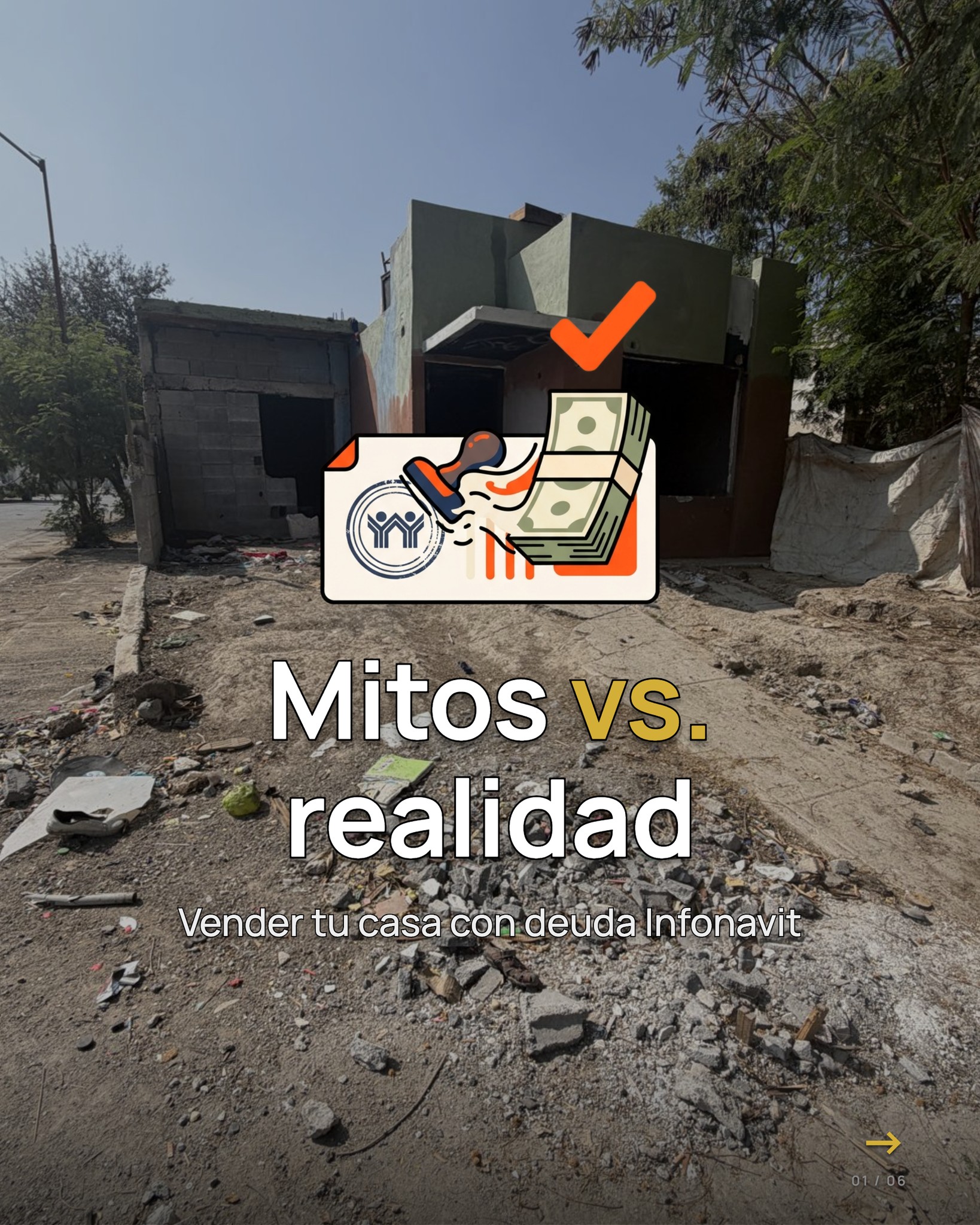 Antes de escribirnos, seguro tienes dudas. Aquí resolvemos las más comunes 👉

Vender tu casa con deuda Infonavit es un proceso formal: contrato ante notario, sin comisión, y sin que pierdas tu historial en Infonavit para el futuro. Incluso si tu casa está invadida, en herencia o en juicio, tenemos equipo legal para resolverlo.

📲 Escríbenos por WhatsApp y platicamos tu caso, sin costo ni compromiso.